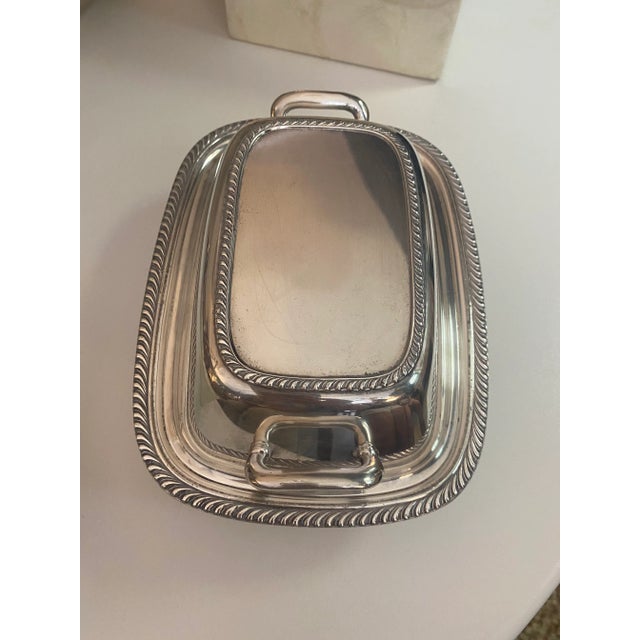 English Silver Covered Serving Dish For Sale - Image 3 of 7
