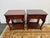 Design Plus Gallery presents a Pair of End Tables/ Nightstands with Georgian Design Style. They have a stain of reddish...