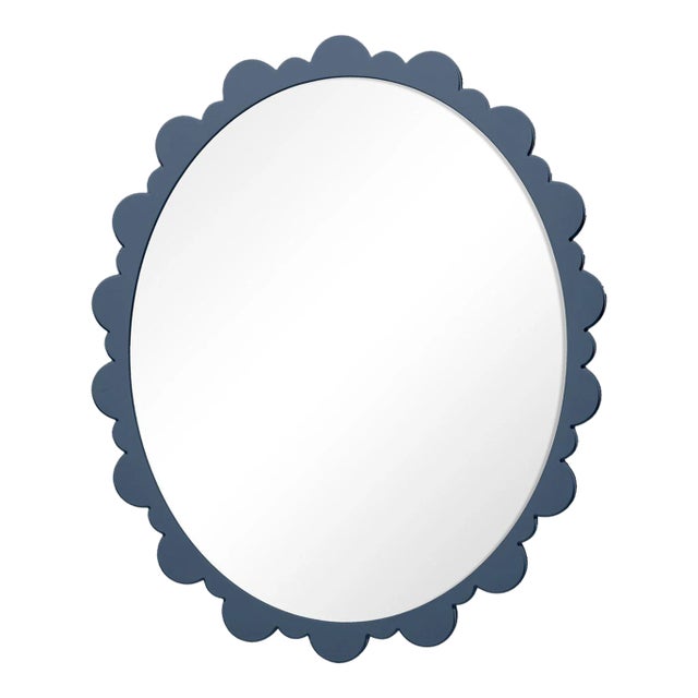 Fleur Home Garden District Valmont Oval Mirror in Distance, 32x37 For Sale