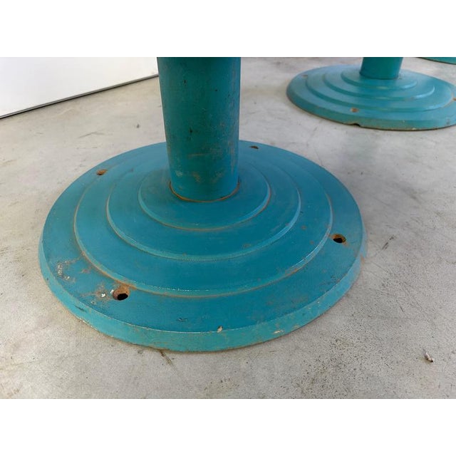 Metal Vintage Industrial Bar Stools, United States, 1980s, Set of 4 For Sale - Image 7 of 14