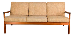Mid-Century 3-Seater Sofa in Teak by Ole Wanscher for France & Søn / France & Daverkosen
