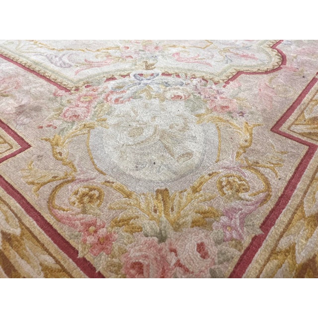 Fine Vintage French Savornery Rug 5'10" X 9’0" For Sale In New York - Image 6 of 8