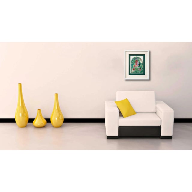 Limited Edition Marc Chagall Color lithograph, 1962. Titled: Gad. Size: 21,8x29,5cm. Frame Size: 18 1/2 x 21 1/2in. From...