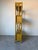 Vintage Mustard Yellow Bent Rattan Bookcase Cabinet For Sale - Image 4 of 12