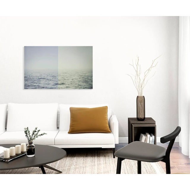 Contemporary Large Scale Minimalist Ocean Art Print 56x36" Pacific Ocean Fog by Angela Cameron For Sale - Image 3 of 3