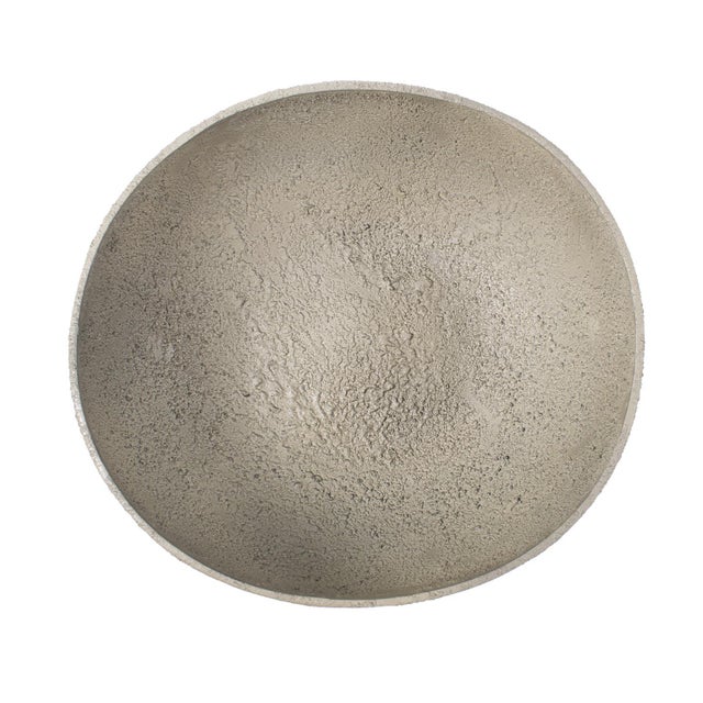 Kenneth Ludwig Chicago Textured Blanton Taupe Round Bowl For Sale - Image 4 of 8