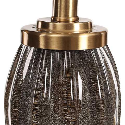 Uttermost Fauna Accent Lamp With Art Glass Shade For Sale In Naples, FL - Image 6 of 8