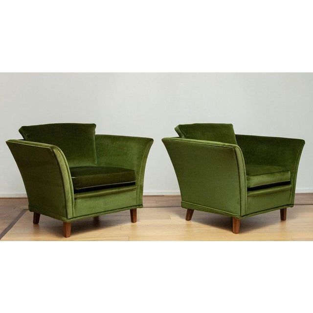 Set of Swedish Club Chairs, 1970s For Sale - Image 6 of 11