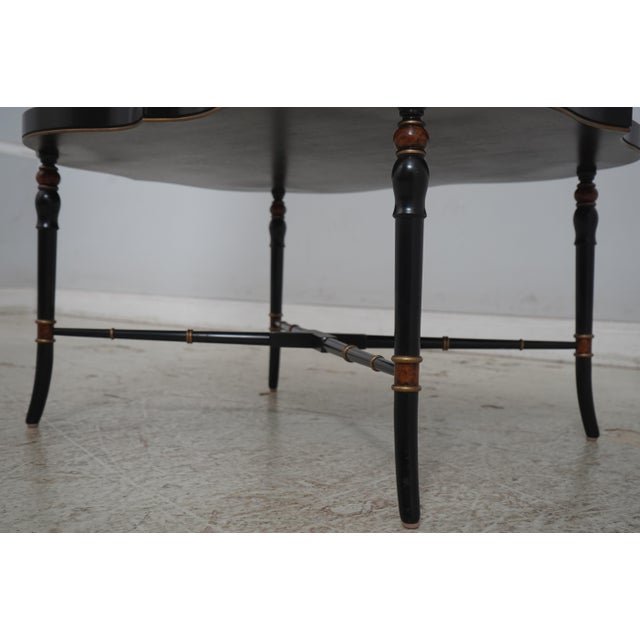 Maitland Smith Paint Decorated Carved & Gilt Tray Top Cocktail Coffee Table For Sale In Philadelphia - Image 6 of 14