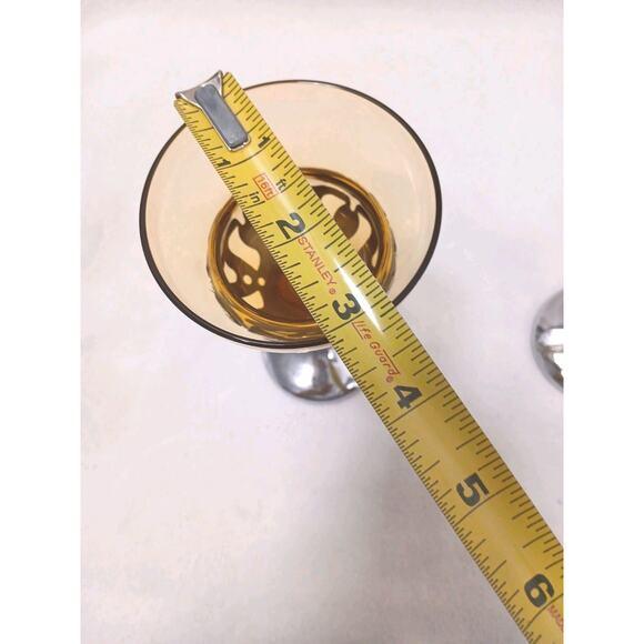 1960s Mid-Century Modern Farberware Cambridge Morgantown Chrome Wine Cordial Brandy Glass Romantic - a Pair For Sale - Image 13 of 16