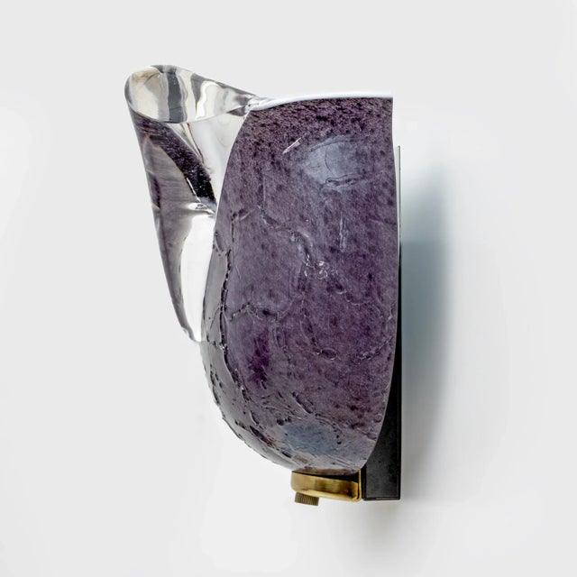 Modern Italian Mila Schon Murano Glass Sconces from Zonca, 1980s, Set of 2 For Sale - Image 10 of 13