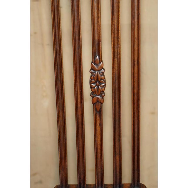 Antique English Victorian Hardwood Dining Chairs by James Jas Shoolbred, Set of 6 For Sale - Image 9 of 18