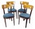 Vintage Tatra Dining Chairs, Czechoslovakia, 1950s, Set of 4 For Sale