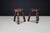1940s French Beech Stools in the style of Charles Dudouyt, 1940s, Set of 2 For Sale - Image 5 of 9