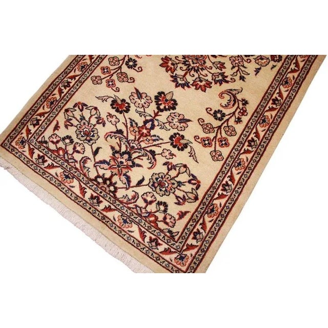 Middle Eastern Sarough Runner Rug For Sale - Image 5 of 11
