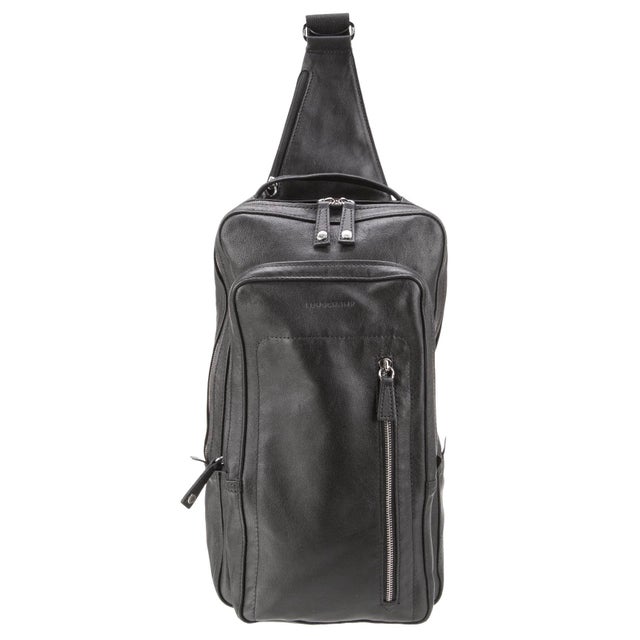 2020s Longchamp Leather Backpack Body Bag Sling Pack Crossbody Men Women For Sale - Image 5 of 10