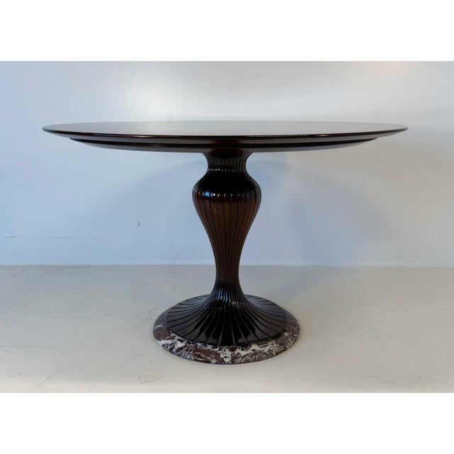 Italian Art Deco Round Table by Osvaldo Borsani, 1940s For Sale - Image 9 of 9