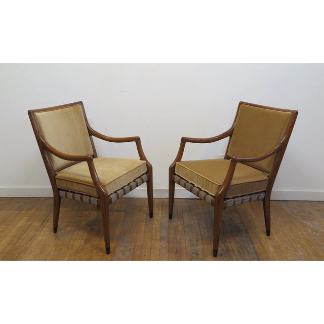 Pair of Mid Century Arm Chairs by Jack Van Der Molen for Jamestown Lounge Co. A pair of Grand Haven Chairs by Jack Van Der...