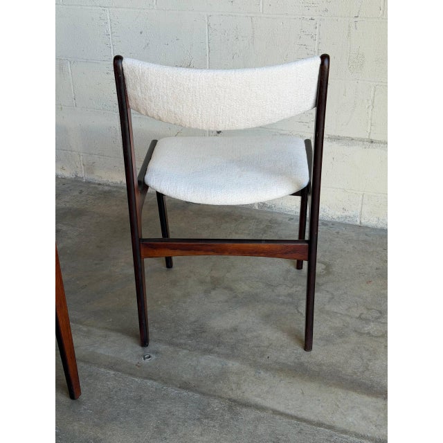 Rosewood Dining Chairs in Style of Erik Buch Mid-Century Modern Sculptural Seating Set of 6 Denmark 1960s For Sale - Image 10 of 13