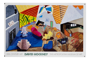 David Hockney at the Metropolitan Museum of Art Exhibition Poster, 1990s