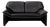 Black Leather Atlanta Two-Seater Sofa by Lauser For Sale