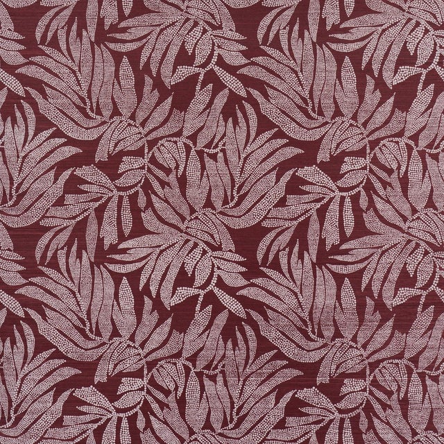 Schumacher X Johanna Ortiz Tayrona Palm Mosaic Sisal Wallpaper In Coconut Latte For Sale