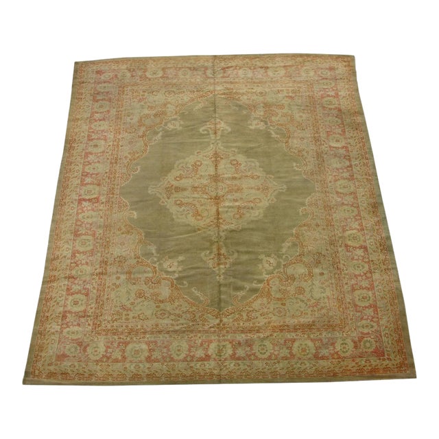 1920s Antique Indian Rug - 14'10'' X 11'7'' For Sale