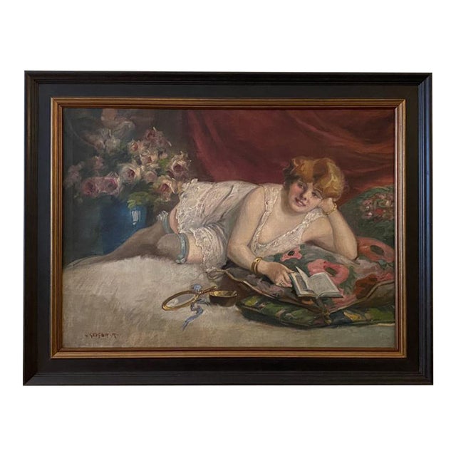 Richard Geiger 1930's "Relaxing" Painting For Sale