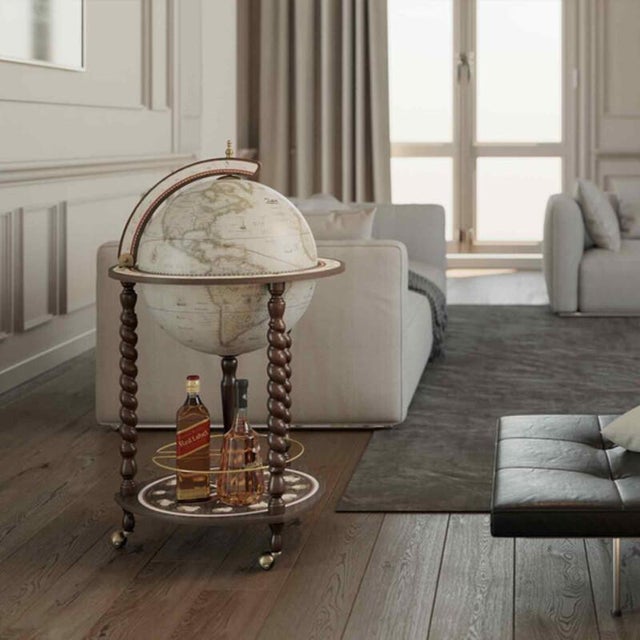 Early 21st Century Explora Globe Bar by Zoffoli Mappamondi For Sale - Image 5 of 12