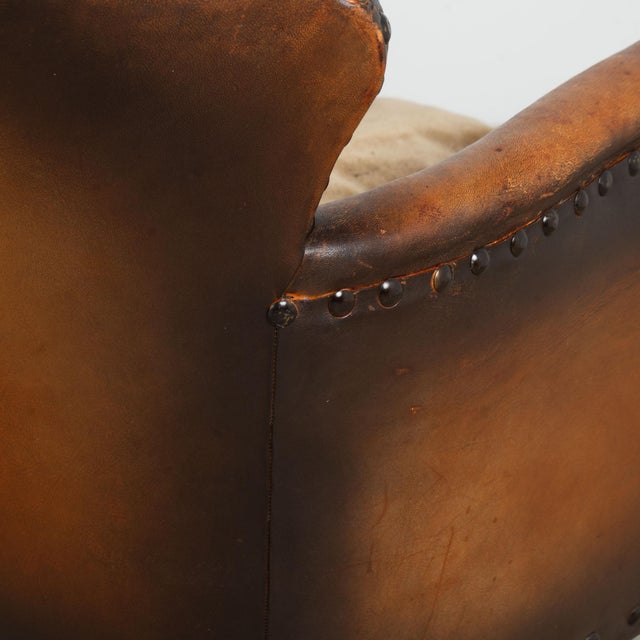 Pair of 20th Century Danish Vintage Leather Club Chairs For Sale - Image 13 of 17