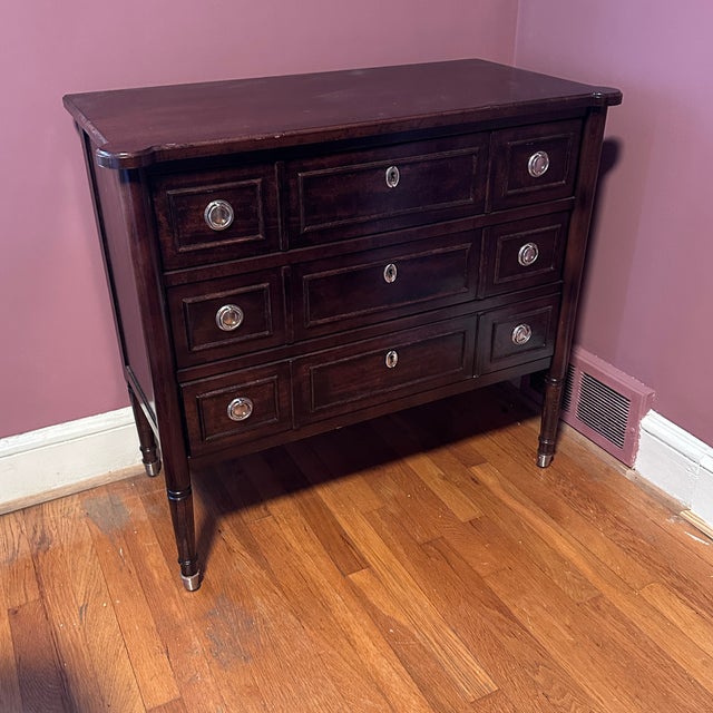 Baker Louis XVI Style Three Drawer Chest For Sale - Image 11 of 11