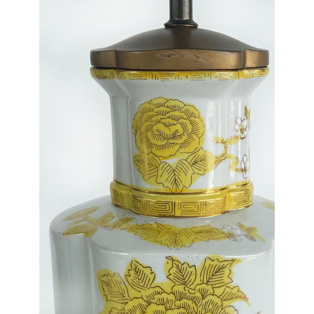 Wood Chinoiserie Imari Porcelain Table Lamps by Marbro Company For Sale - Image 7 of 9