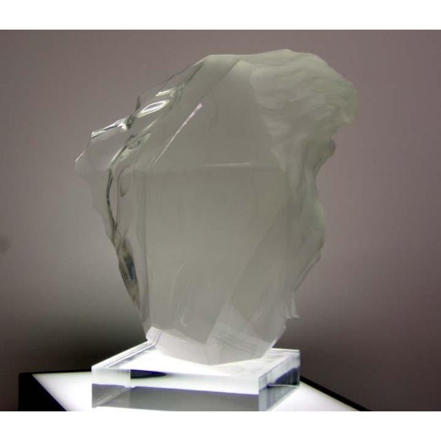 1990s Frederick Hart "Breath of Life" Lucite Acrylic Sculpture Hand Signed For Sale - Image 5 of 13
