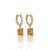 Elevate your daily ensemble with these breathtaking drop huggie hoop earrings featuring a sparkling pavé-set hoop and a...