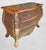 ​Vintage French Provincial, British Colonial Wicker & Gilt 3 Drawer Bombe Commode Chest With Marble Top For Sale - Image 10 of 14