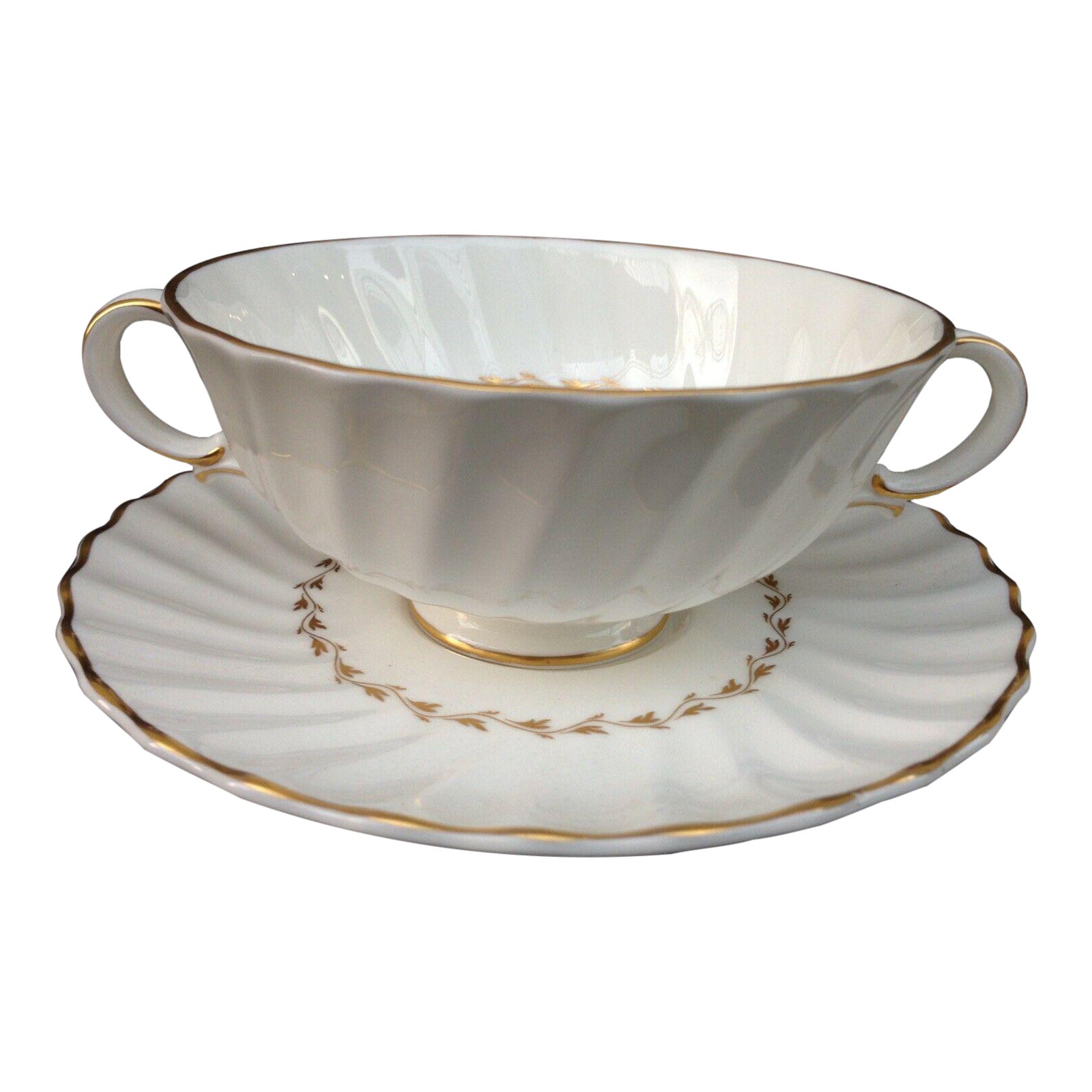 [Send Offer 6 Sets for 95] Royal Doulton Adrian Flat Cream Soup