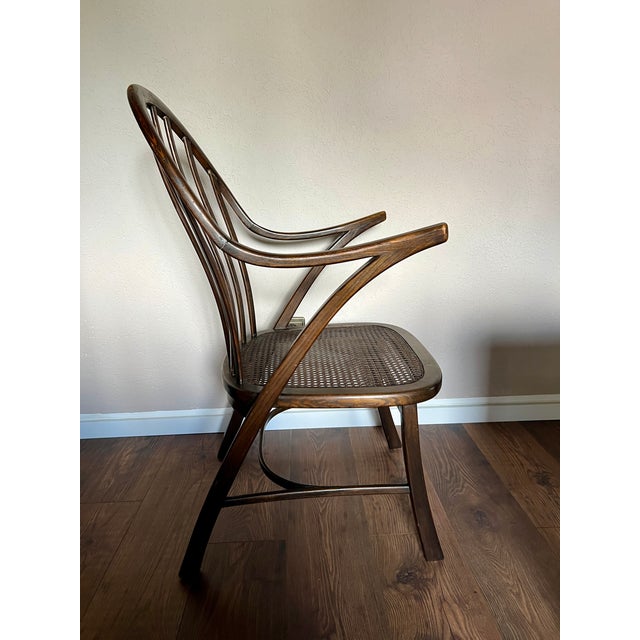Wood Art Deco Chair in Bentwood from Kepler & Bruy Zuffenhausen, 1930s For Sale - Image 7 of 16