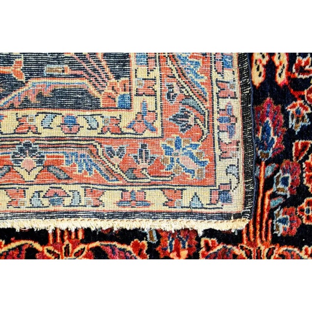 1930s Early 20th Century Vintage Sarouk Mohajeran Rug For Sale - Image 5 of 6