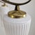 White Mid-Century Italian Brass Chandelier with Murano Style Glass Shades, 1960s For Sale - Image 8 of 12