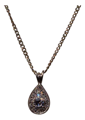 The 37th Street: Hollywood Glam Era Diamond Mystery Pendant in White Gold