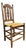 Dutch Oak Chair with Rush Seat For Sale