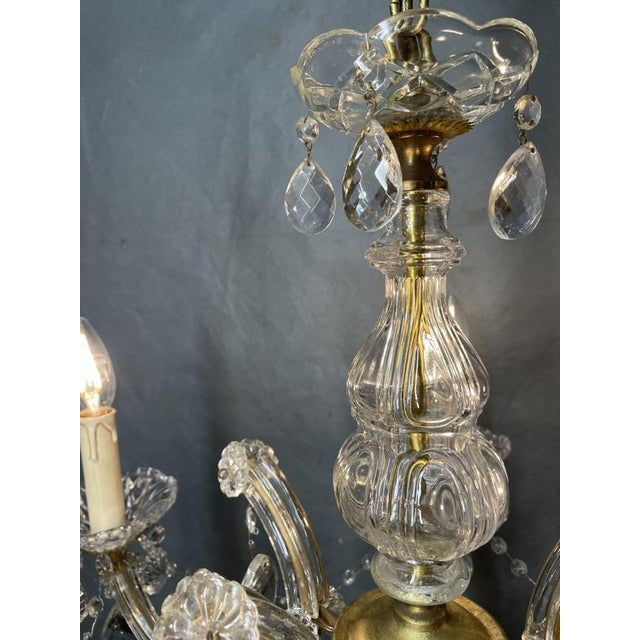 Antique Marie Therese 5-Branch Chandelier For Sale - Image 6 of 7
