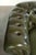 Animal Skin Chesterfield 2.5-seater Sofa in Green Cowhide Leather For Sale - Image 7 of 14