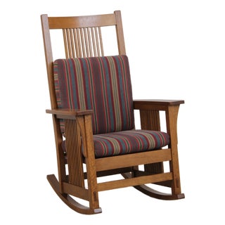 Stickley Arts & Crafts Mission Oak Rocker For Sale