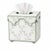 Soft Green Trellis Scalloped Floral Tissue Holder For Sale