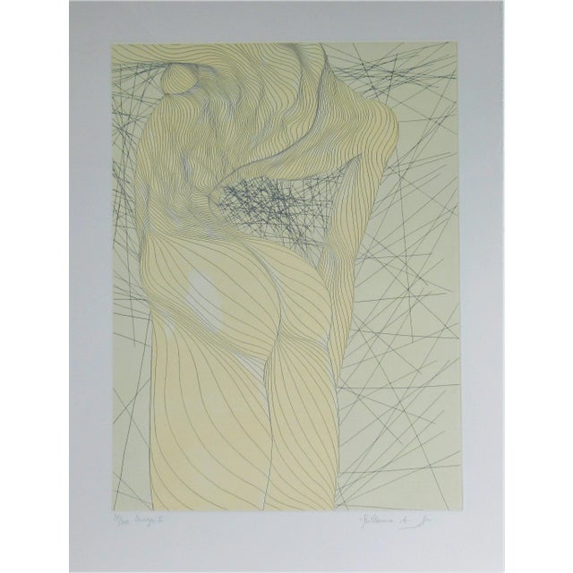 Guillaume Azoulay, Images, suite of 4 etchings., Circa 1990 For Sale - Image 10 of 13