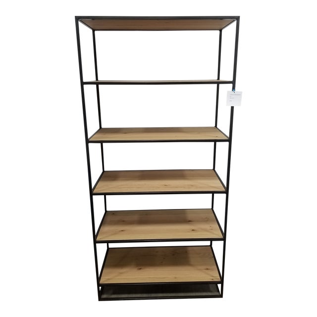 West Elm Industrial Open Bookcase Chairish