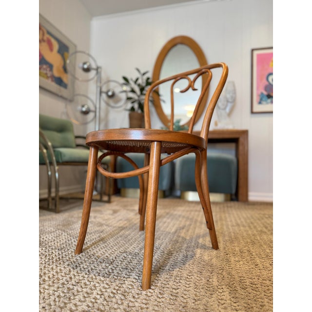 Vintage Bentwood Thonet “Sweetheart” Chair, Circa 1950s, Made in Romania For Sale In Houston - Image 6 of 10