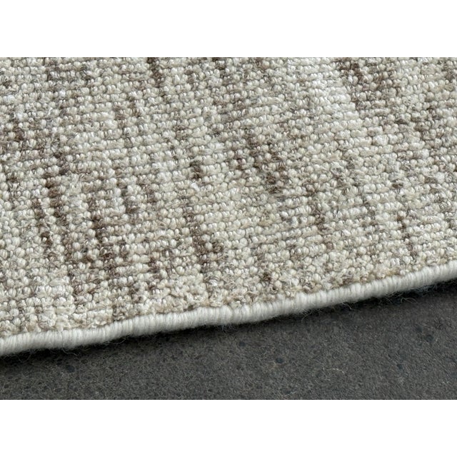 Brown 10ft × 13ft Modern Flatweave Area Rug For Sale - Image 8 of 12