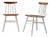 Nordic Wooden Chairs, 1960s, Set of 2 For Sale